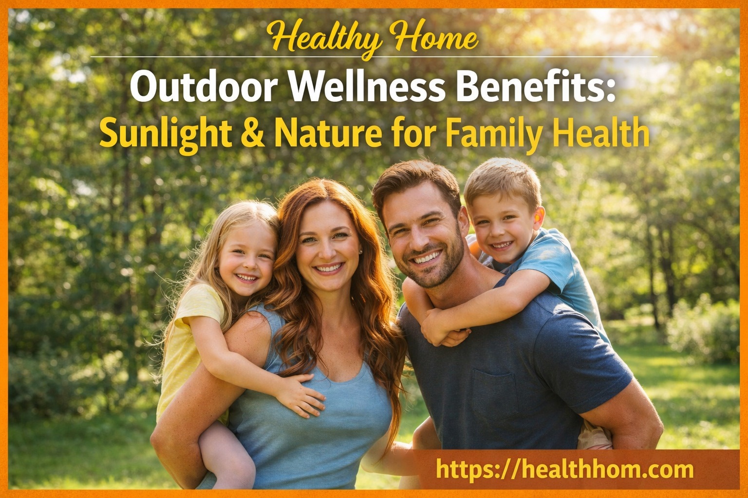 Outdoor Wellness Benefits: Sunlight & Nature for Family Health
