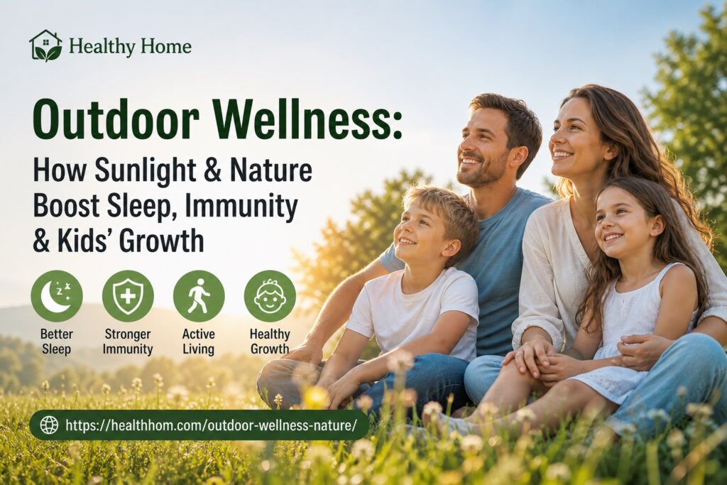 Outdoor Wellness: How Sunlight & Nature Boost Sleep, Immunity & Kids’ Growth