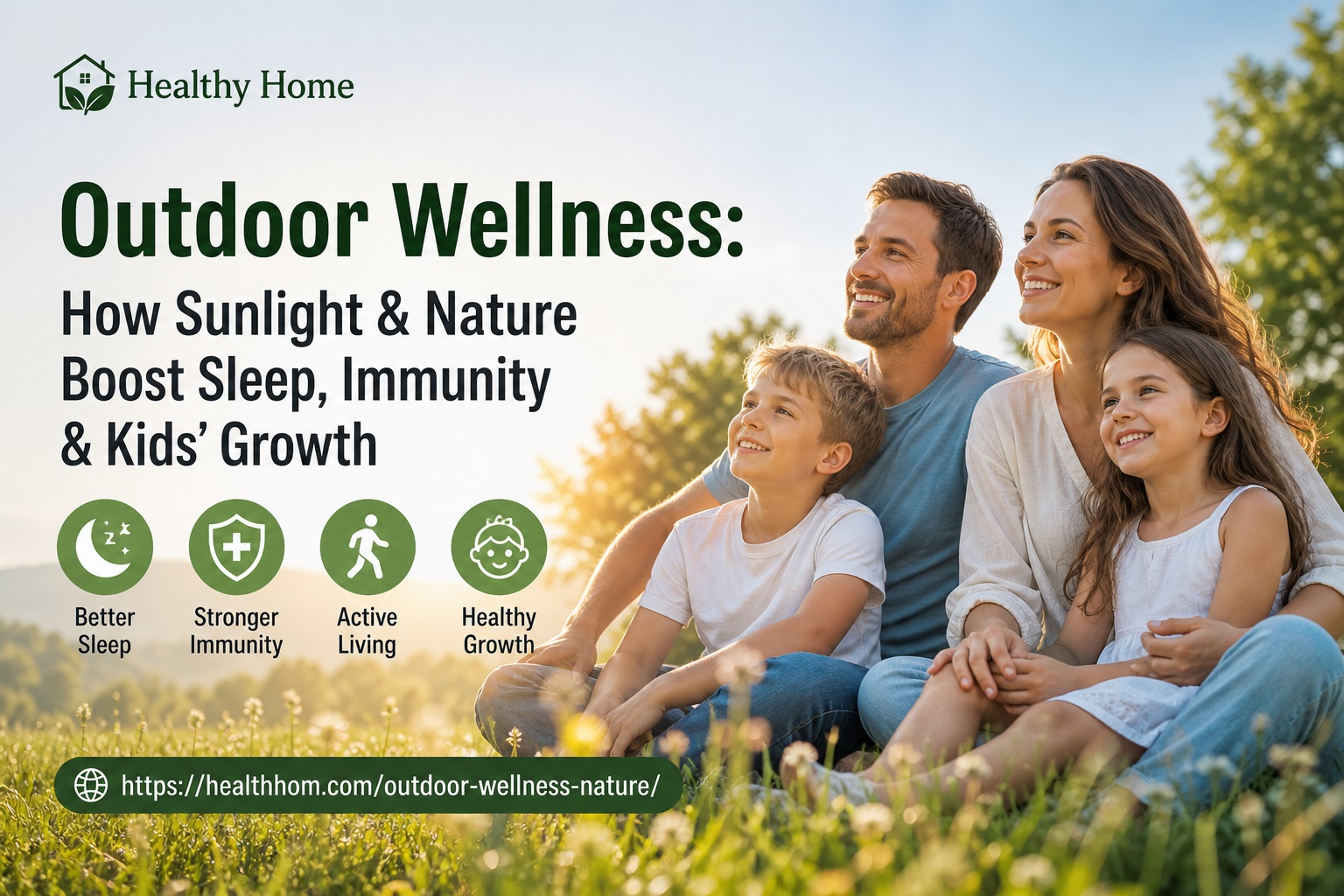 Outdoor Wellness: How Sunlight & Nature Boost Sleep, Immunity & Kids’ Growth