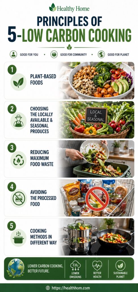 5 principles of low carbon cookings plan