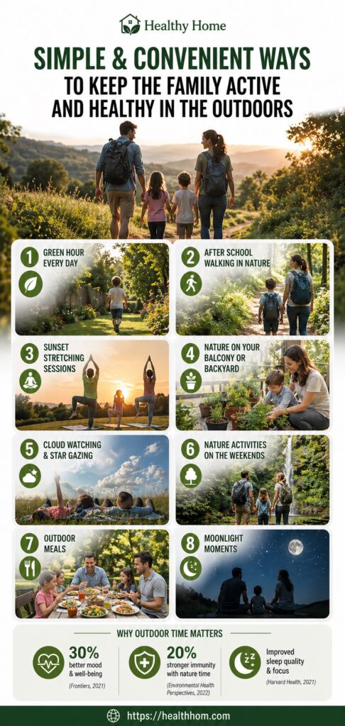 very simple and convenient ways to keep the family healthy in outdoors
