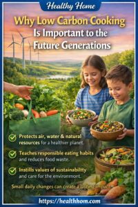 Why low carbon cooking is important for the future generations