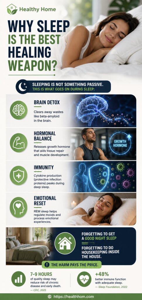 sleep is the best healing weapon