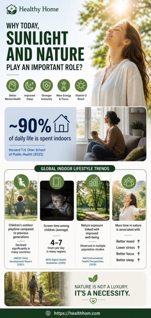 Sunlight and nature both are playing a key role today for outdoor wellness