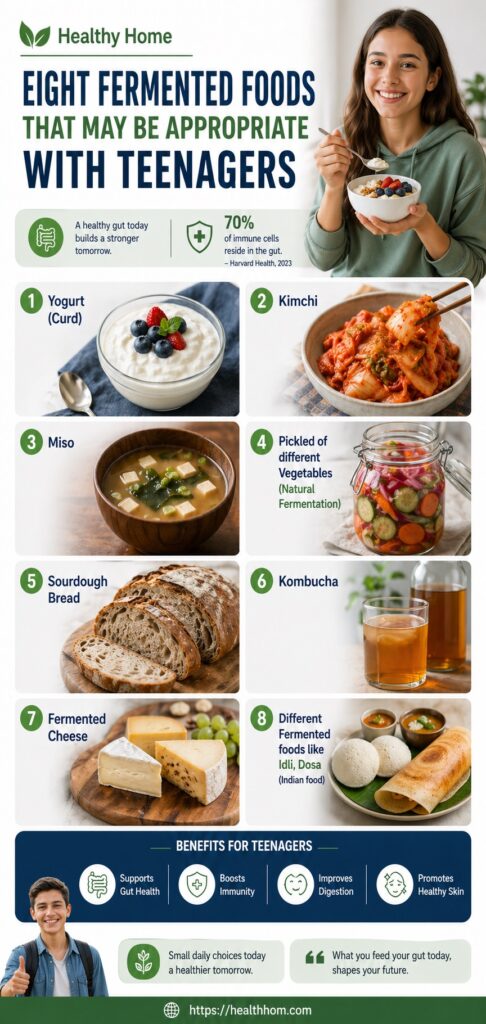 eight types of fermented foods which are fit for teenagers