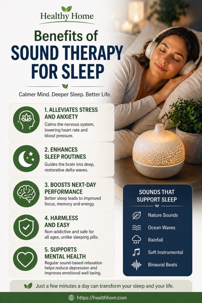 benefits of sound therapy for a better sleep