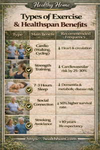 Types of Exercise & Healthspan Benefits