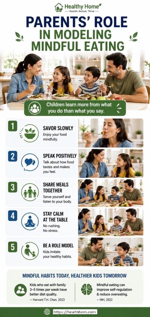 Role of parent in modeling of mindful eating