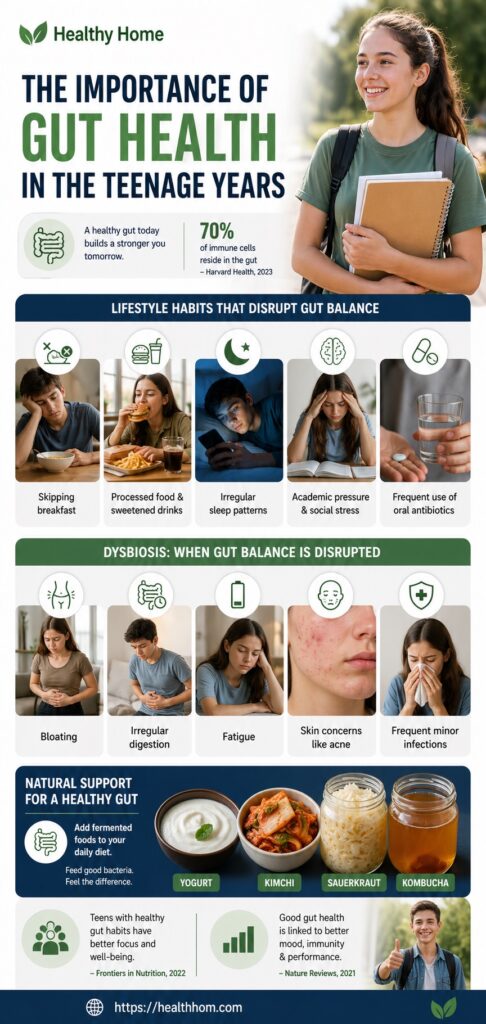 The importance of Gut Health in the Teenage time