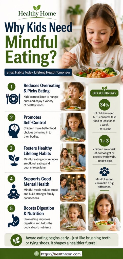 why kids need mindful eating, small habits today, lifelong health tomorrow