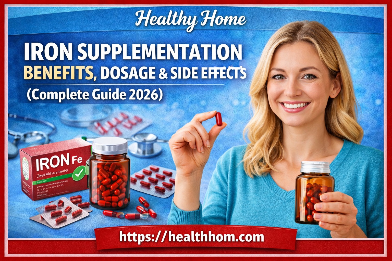 Iron Supplementation Benefits, Dosage & Side Effects (Complete Guide 2026)