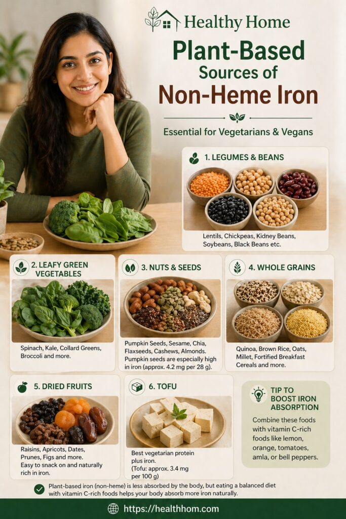 plant based sources of non-heme iron
