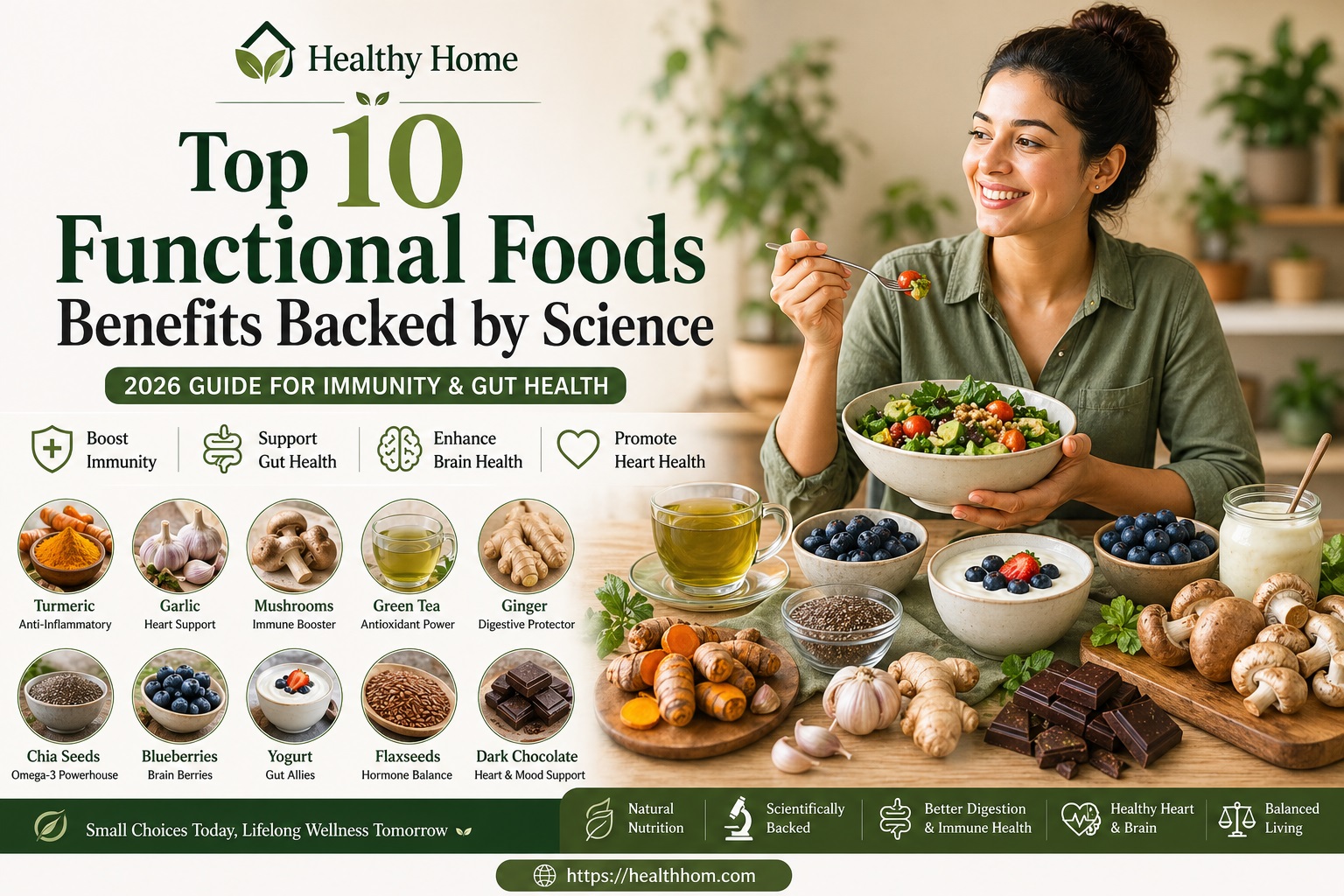 Functional Food Benefits: Top 10 Backed by Science