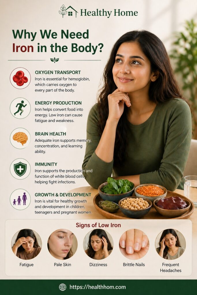 why we need iron in the body