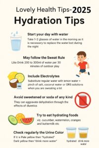 Hydration routine. Hydration Tips: