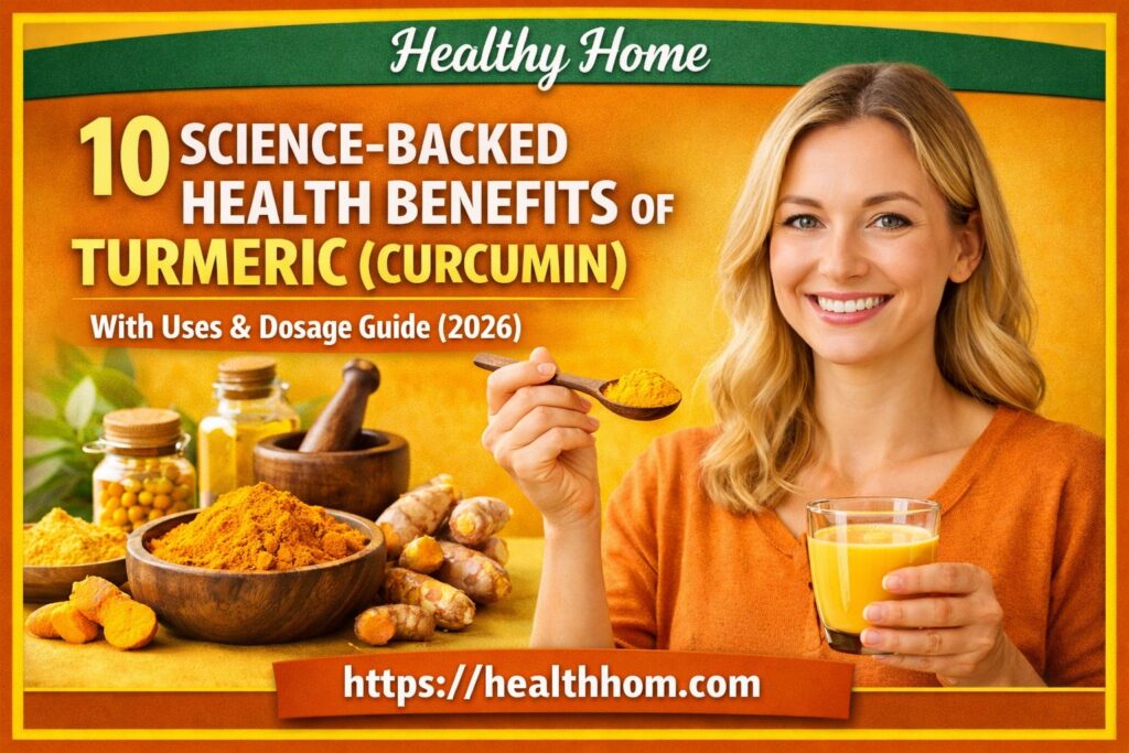 10 Science-Backed Health Benefits of Turmeric (Curcumin) with Uses & Dosage Guide (2026)