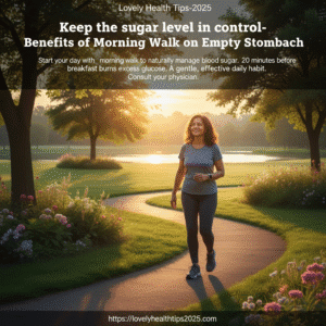 Benefits of Morning Walk. Keep the Sugar level in control