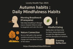 Autumn habits. Daily mindfulness habits