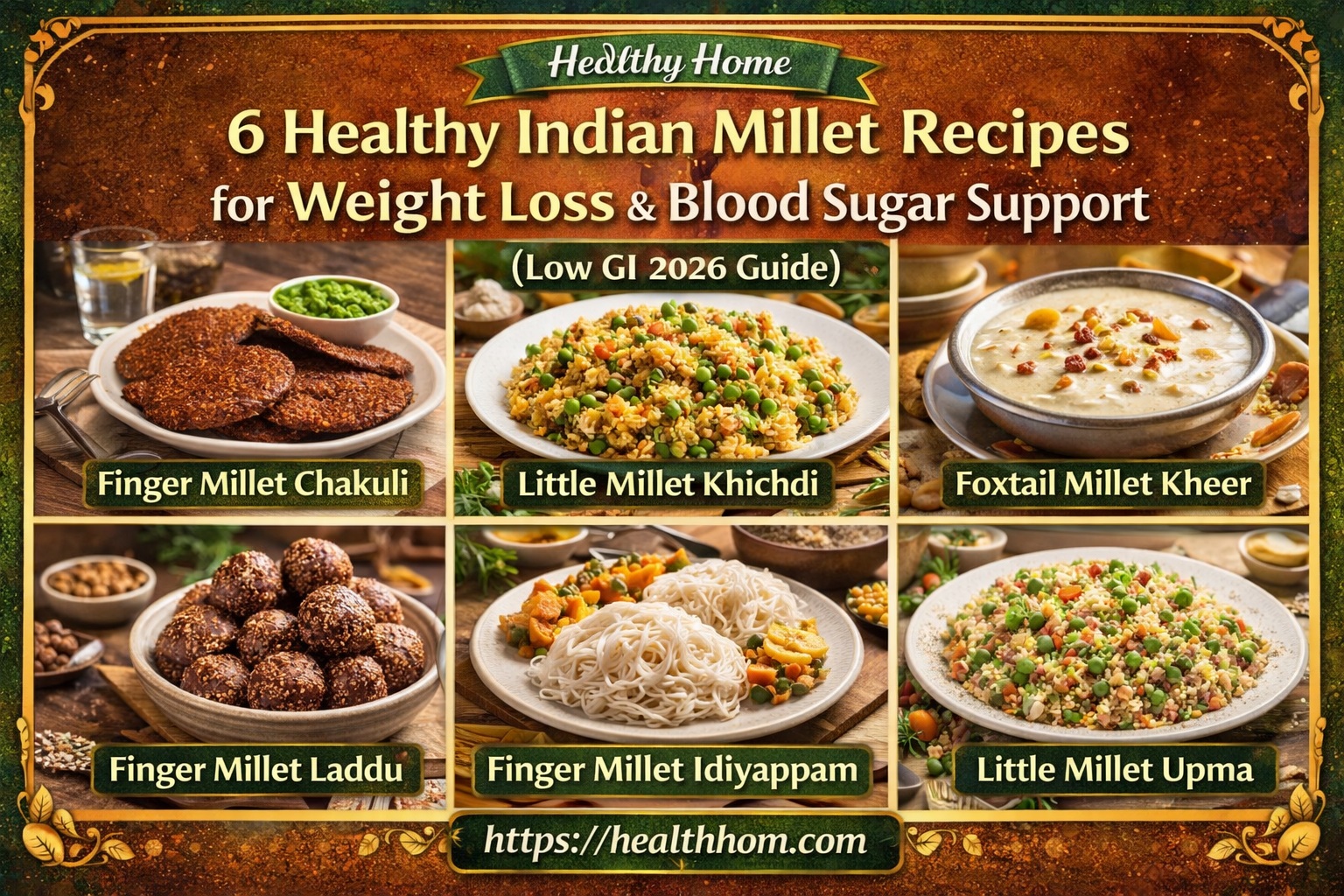 6 Healthy Indian Millet Recipes for Weight Loss & Blood Sugar Support
