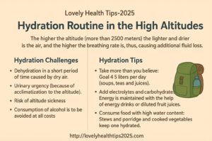 Hydration routine. Sample Cold Climate Routine: