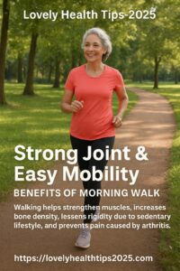  Strong joint & easy mobility - Benefits of morning walk