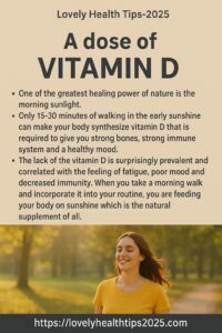 A dose of Vitamin D - Benefits of morning walk