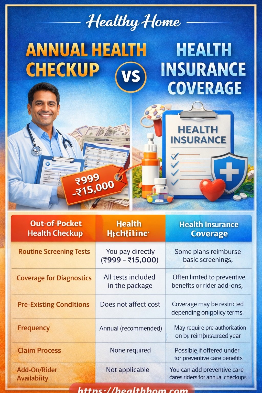 Insurance Check Up Home Annual Health Checkup for Lifestyle Diseases : Screening Tests for ...