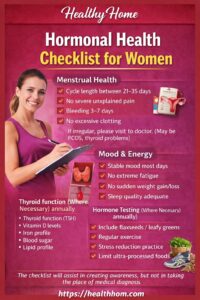 Hormonal Health Checklist for Women