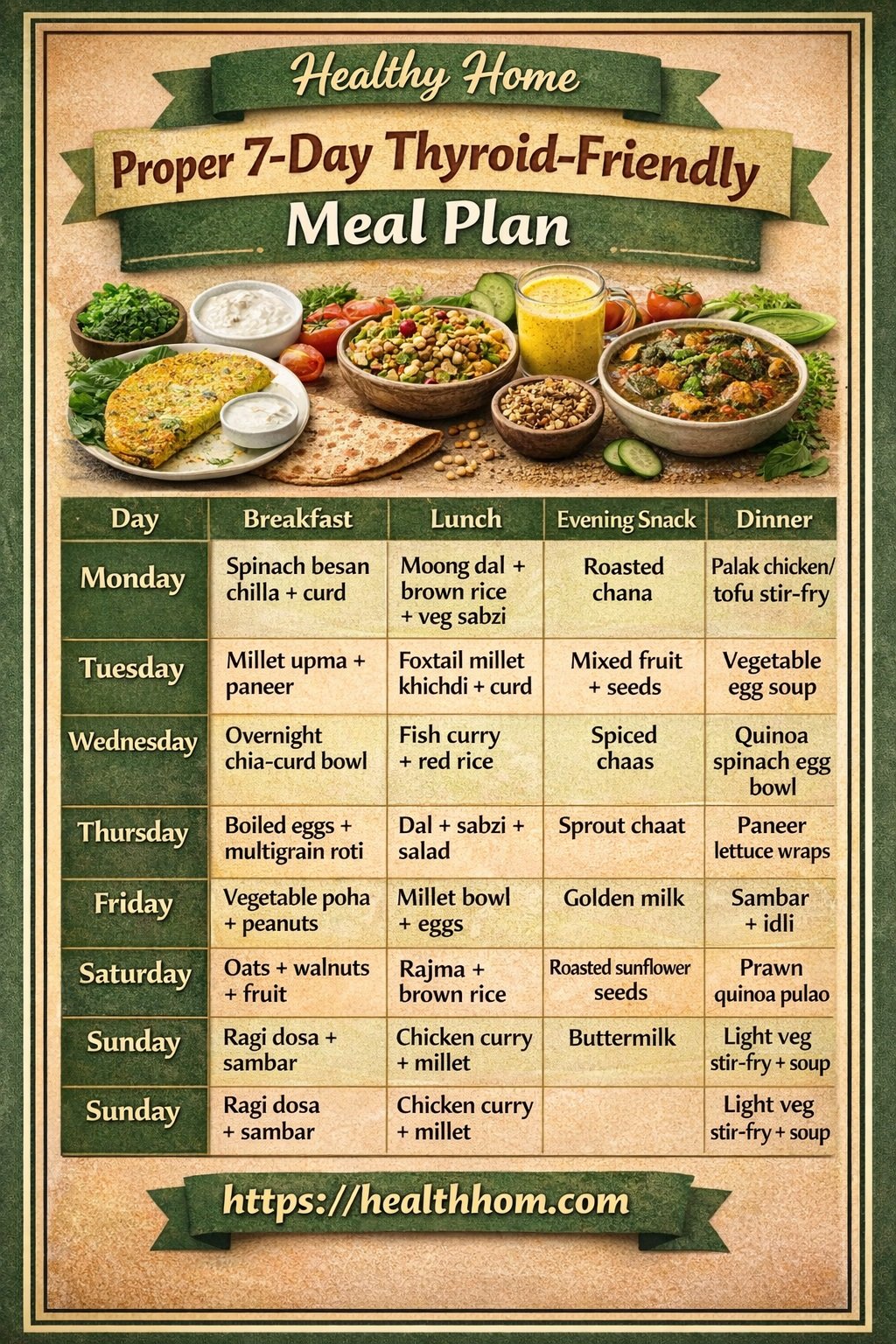 7 Thyroid-Friendly Recipes and Indian Meal Plan for Better Nutrition ...