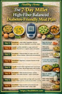 7 day millet meal plan for diabetes friendly