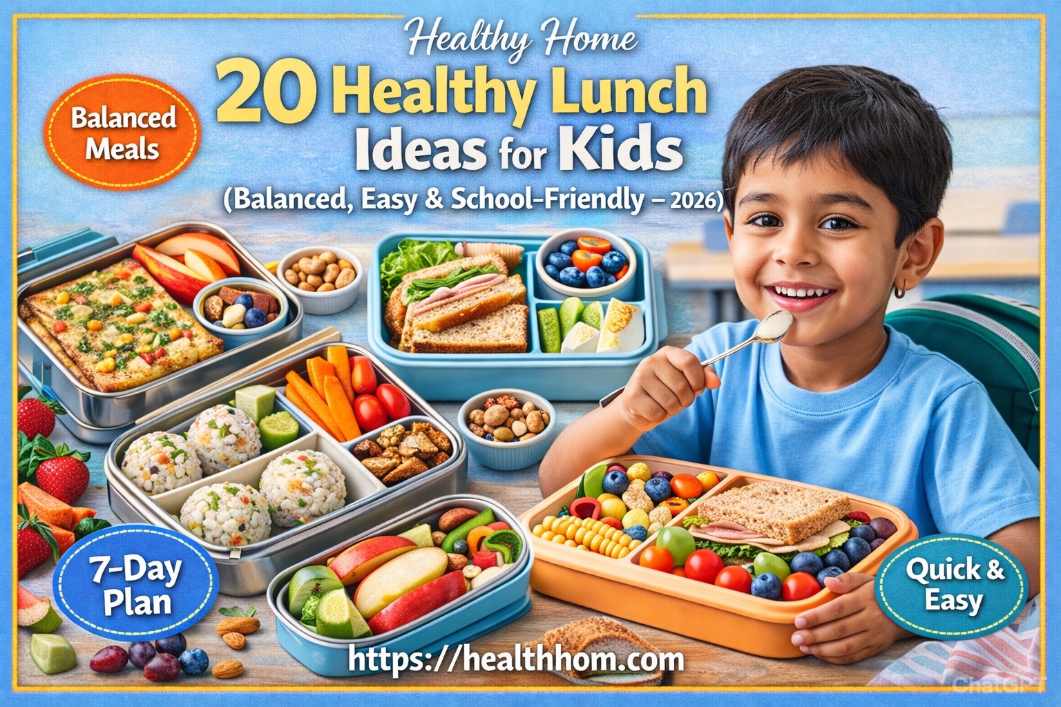20 Healthy Lunch Box Ideas for Kids