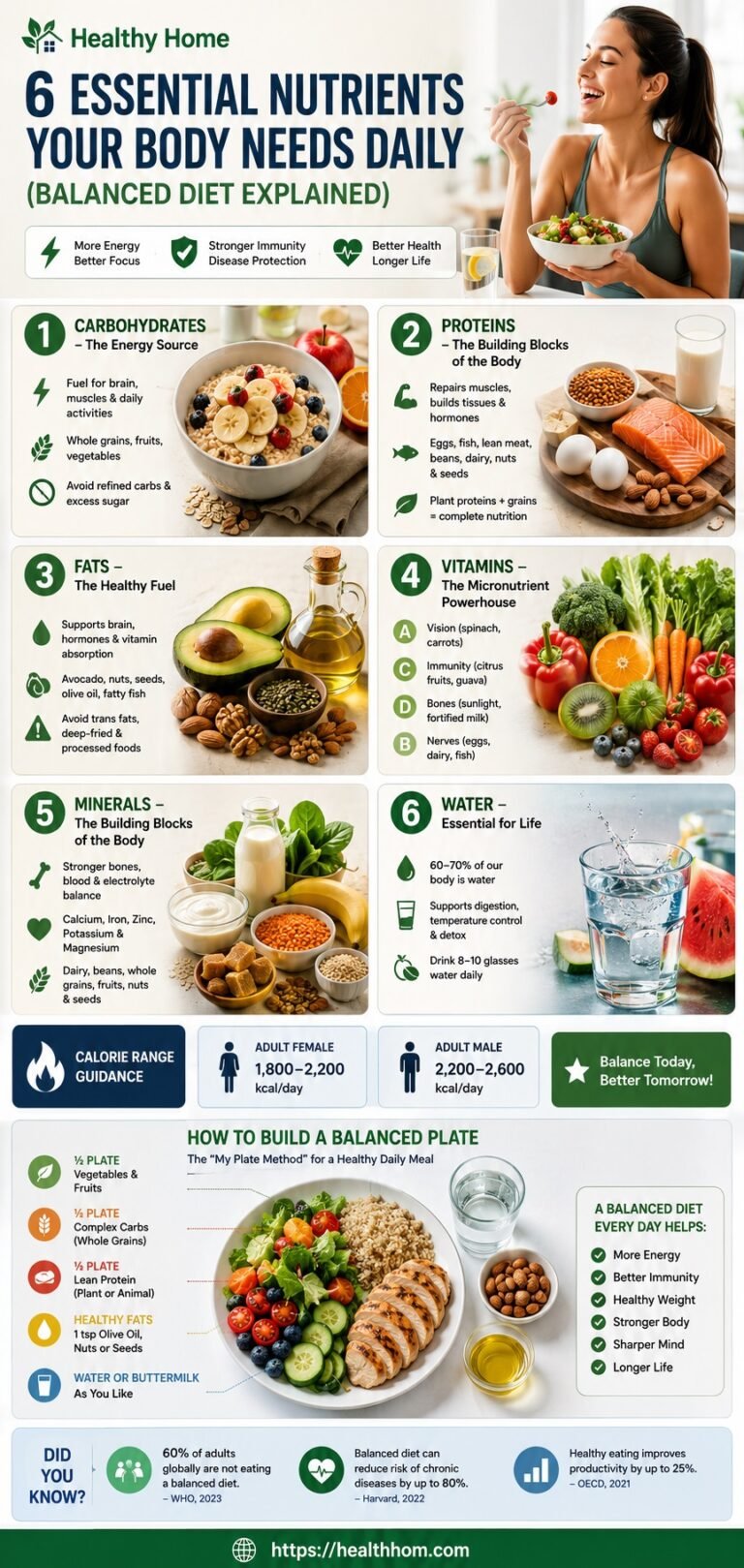 What is a balanced daily meal plan? Nutrition Guide and 7-Day Diet Plan ...