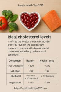 Ideal Cholesterol level