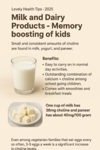 Milk and Dairy Products – Memory boosting of kids