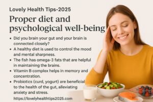 Proper diet and psychological well-being