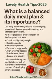 What is a balanced daily meal plan & its importance?