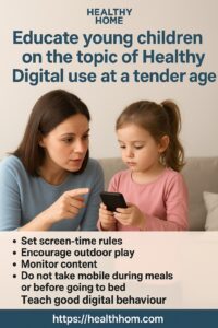 Educate young children on the topic of Healthy Digital use at a tender age