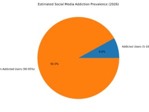 Social media addiction prevalence statistics 2026