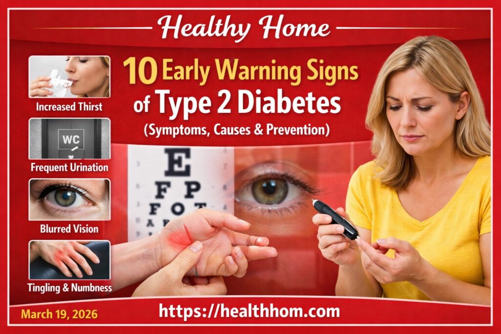 10 Early Warning Signs of Type 2 Diabetes, Symptoms, Causes & Prevention