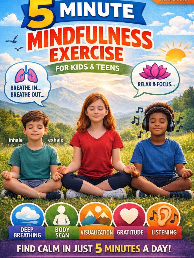 5 Minute Mindfulness Exercise for Kids & Teens