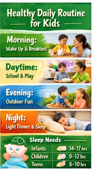 Healthy Daily Routine for Kids