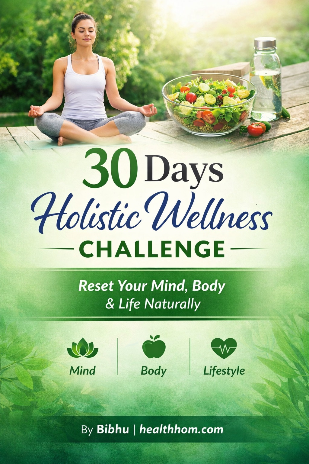 ebook on 30-days holistic wellness challenge