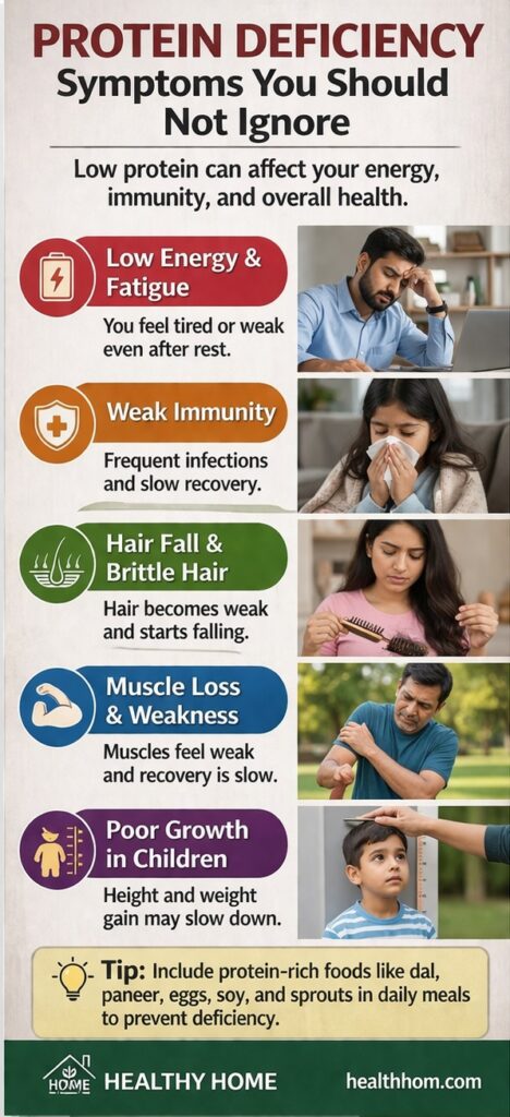 protein deficiency symptoms india signs low protein diet health infographic