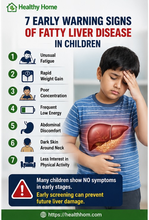 early warning signs of fatty liver disease in children