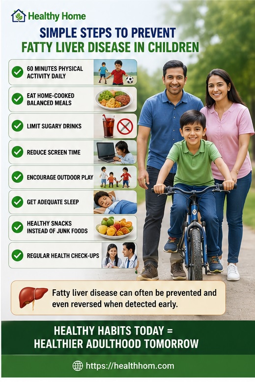 different steps for preventing the fatty liver disease