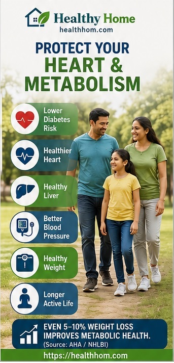 Lifestyle prevention infographic illustrating healthy diet, exercise, sleep, stress management and regular health screening.