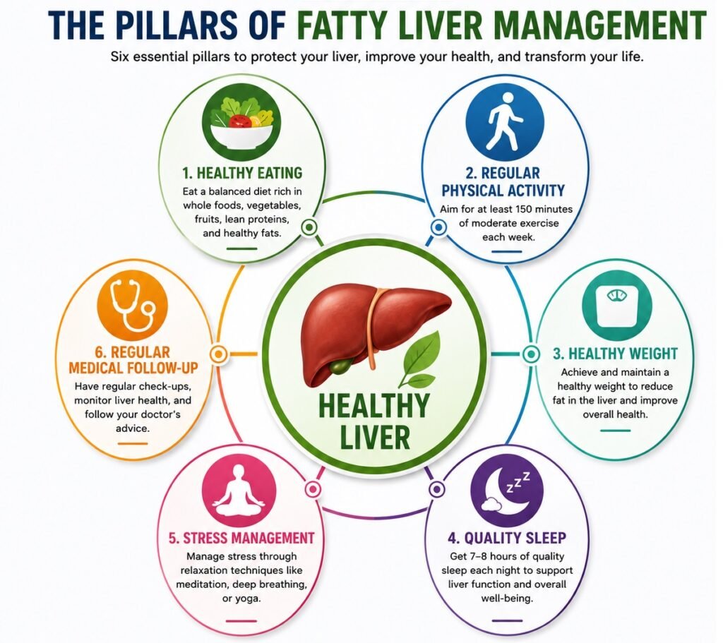 pillars of fatty liver disease management