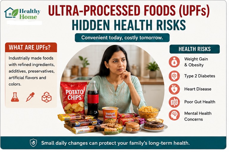 Ultra-processed foods with its hidden risks of health