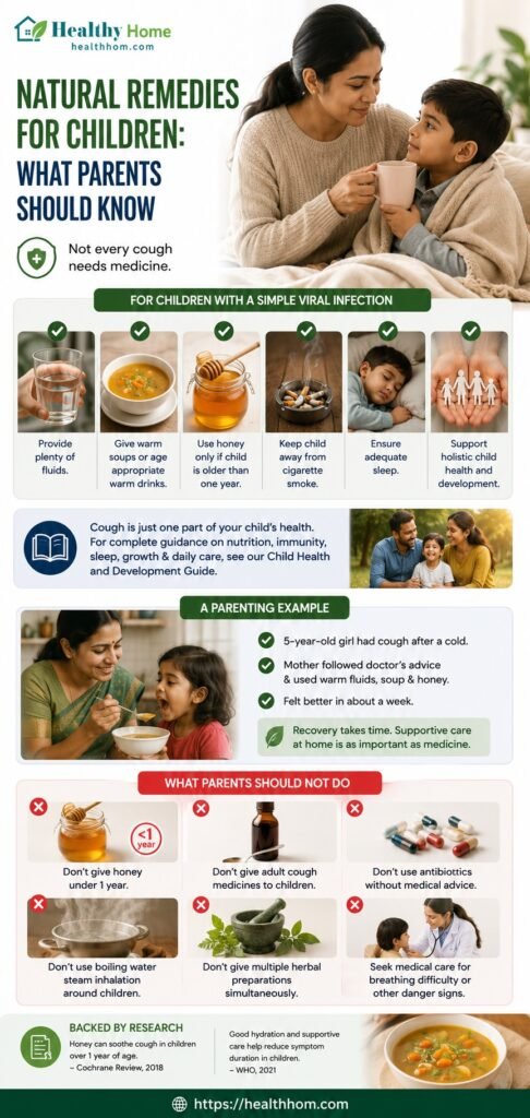 children to be provided few natural remedies and parents shoud know it