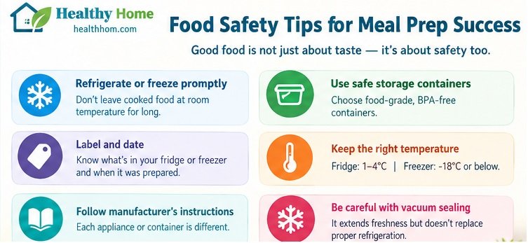 Meal preparation success and food safety tips